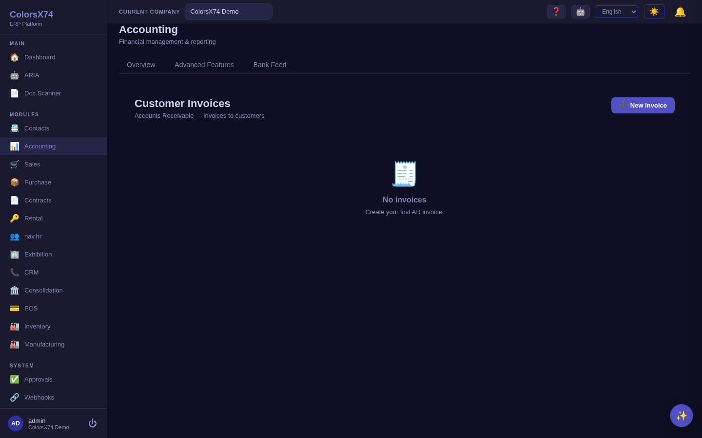 Customer invoices list with statuses and amounts